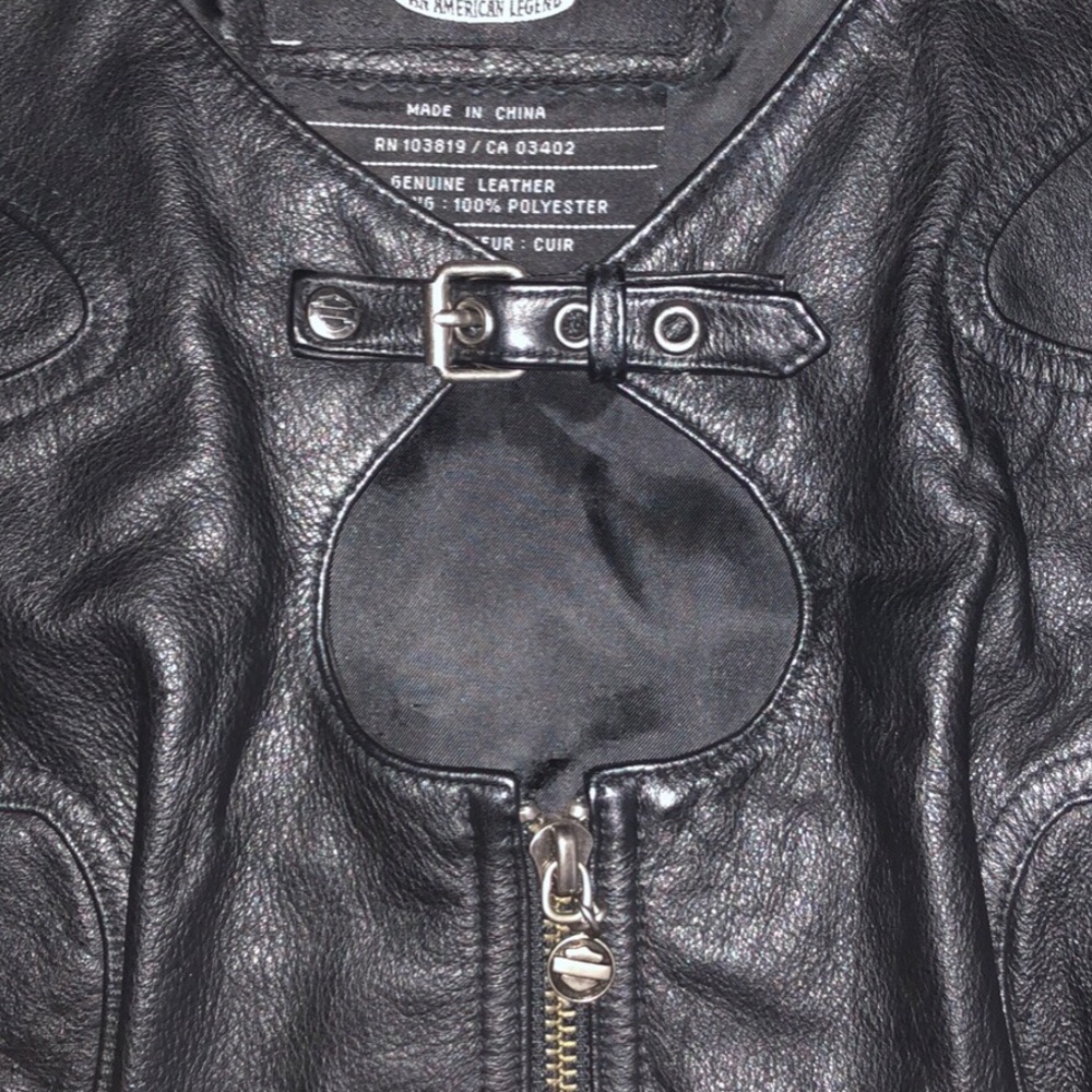 Women’s Harley-Davidson vest! Soft black leather
